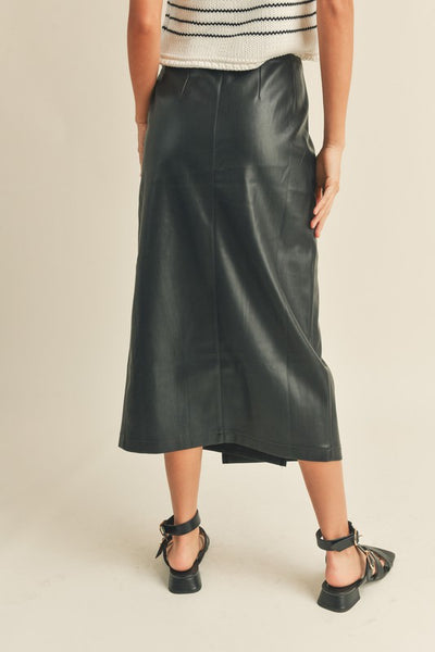 Colette Leather Skirt