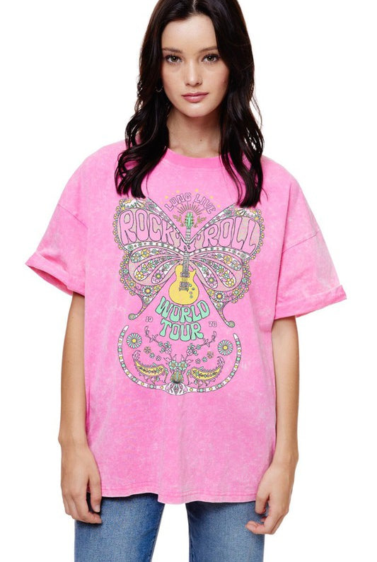 Butterfly Rock and Roll Tshirt - Jupe NYC