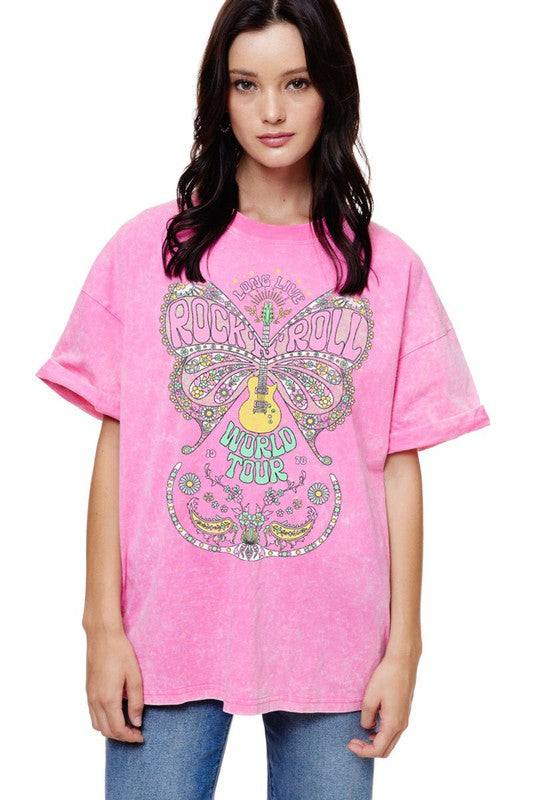 Butterfly Rock and Roll Tshirt - Jupe NYC