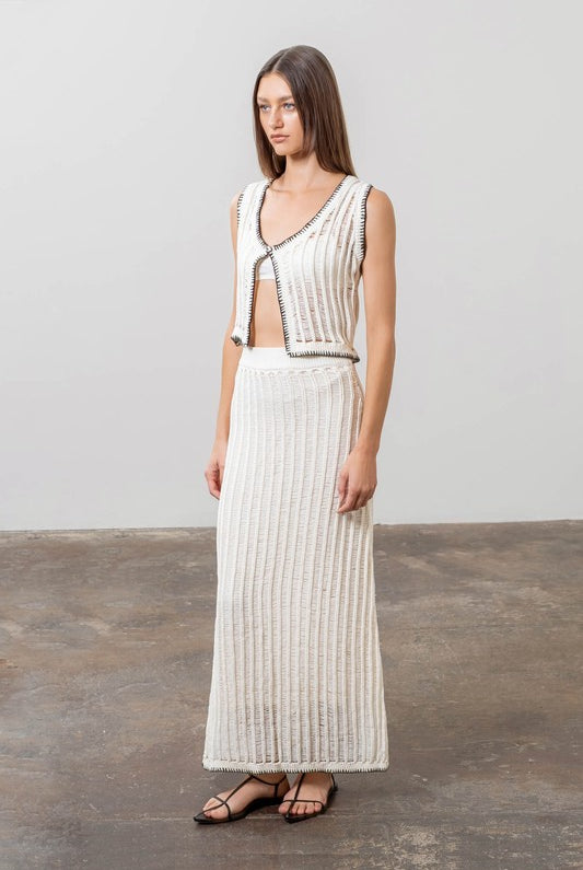 Crochet Maxi Skirt - Jupe NYC
