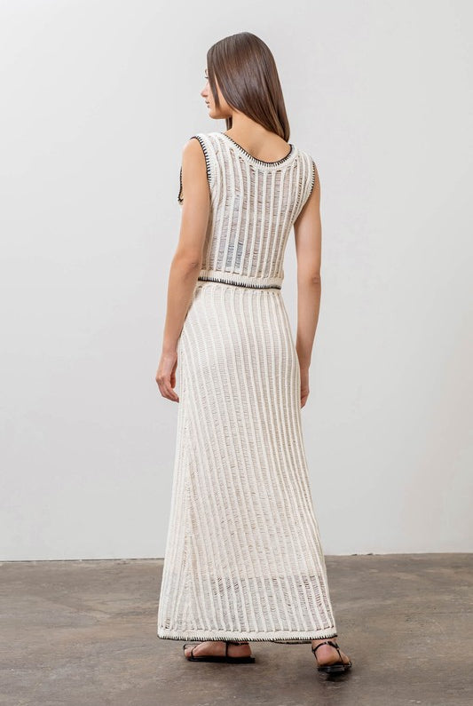 Crochet Maxi Skirt - Jupe NYC