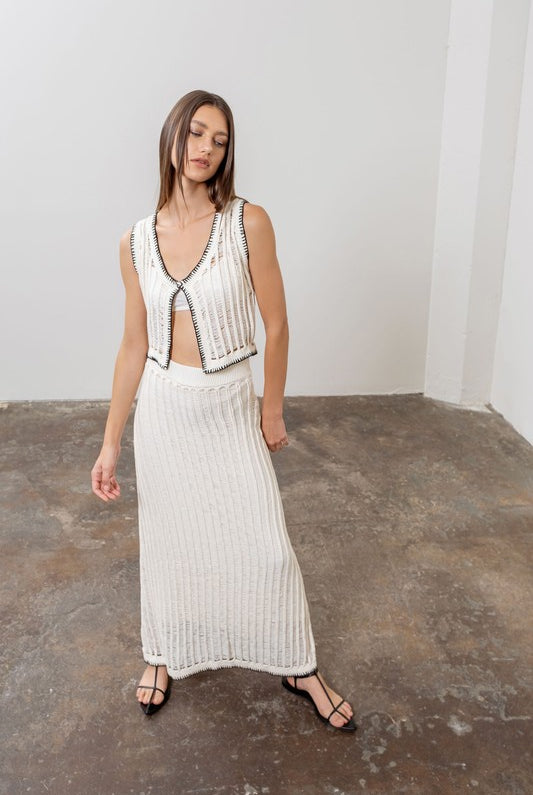 Crochet Maxi Skirt - Jupe NYC
