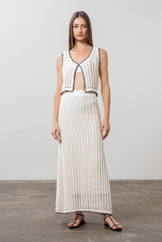 Crochet Maxi Skirt - Jupe NYC