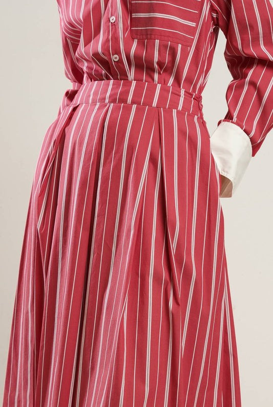 Malia Pinstripe Skirt - Jupe NYC