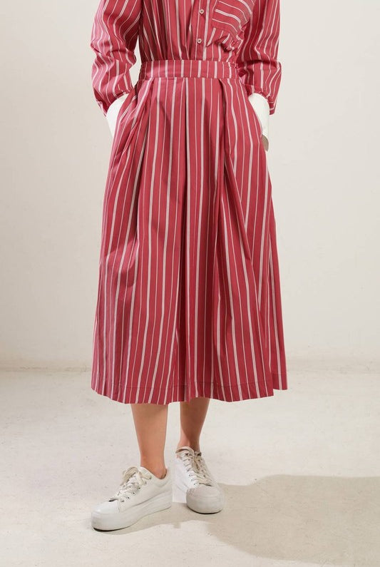 Malia Pinstripe Skirt - Jupe NYC