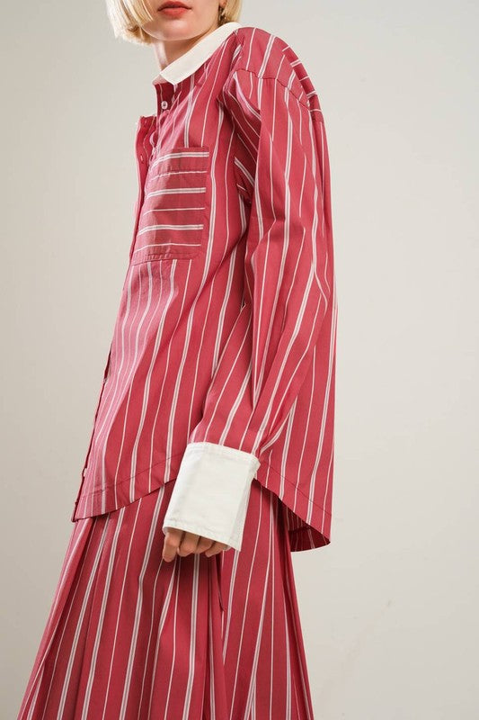 Malia Striped Top - Jupe NYC