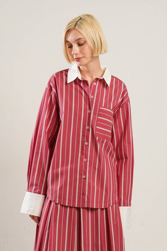 Malia Striped Top - Jupe NYC