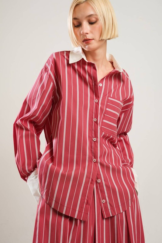Malia Striped Top - Jupe NYC
