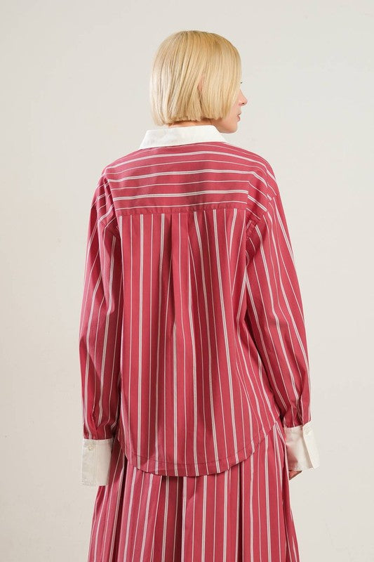 Malia Striped Top - Jupe NYC