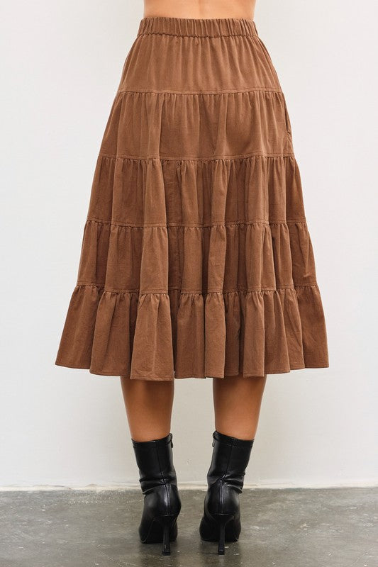 Wren Tiered Skirt - Jupe NYC