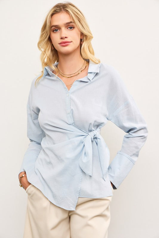 Harbor Wrap Top - Jupe NYC