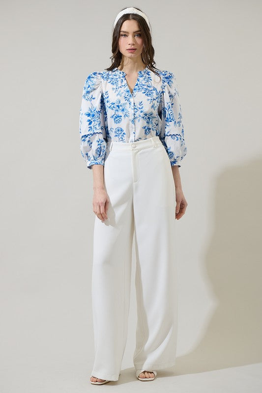 Perry Floral Top - Jupe NYC