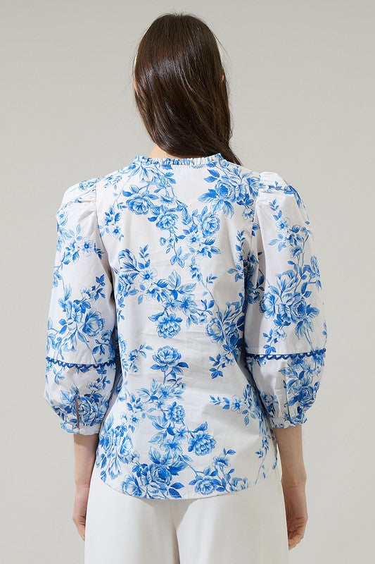 Perry Floral Top - Jupe NYC