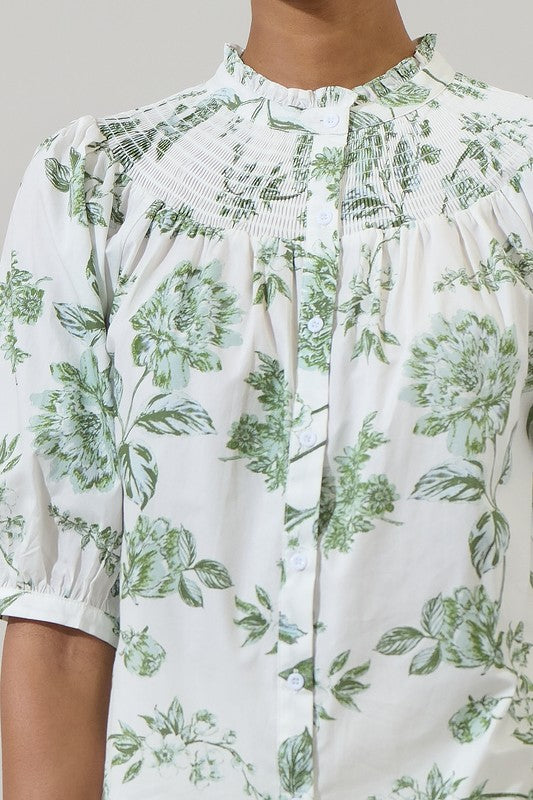 Willow Printed Top - Jupe NYC