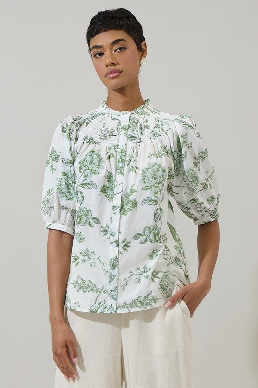 Willow Printed Top - Jupe NYC