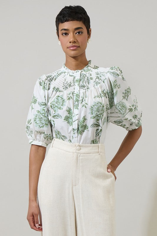 Willow Printed Top - Jupe NYC