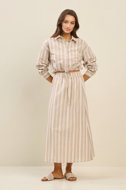 Coastal Stripe Set - Jupe NYC