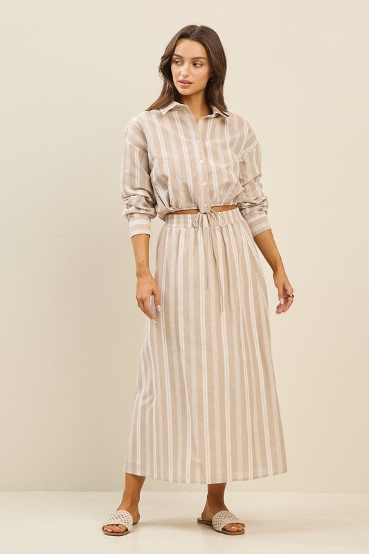 Coastal Stripe Set - Jupe NYC