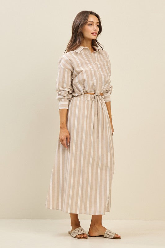 Coastal Stripe Set - Jupe NYC