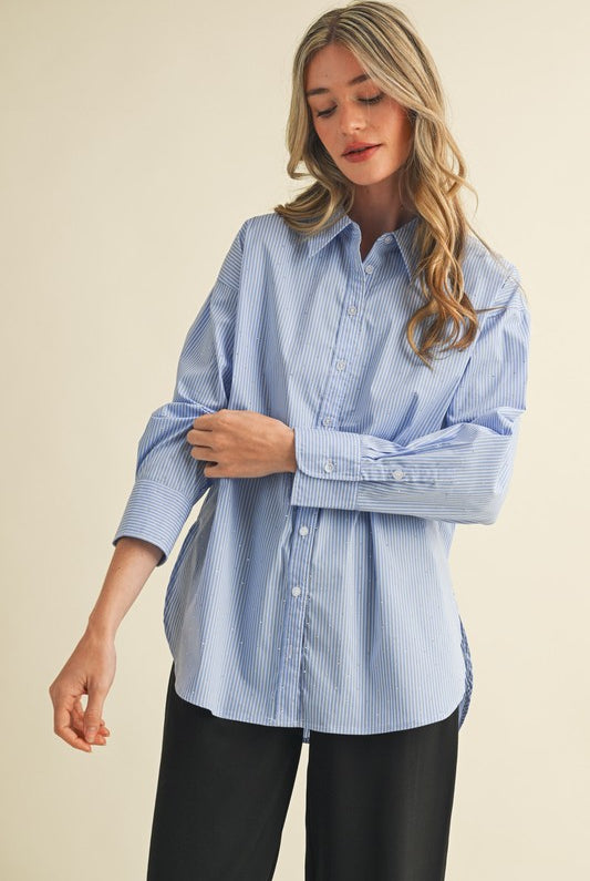 Tate Button Down Top - Jupe NYC