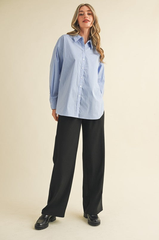 Tate Button Down Top - Jupe NYC