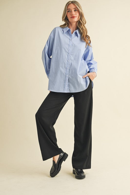 Tate Button Down Top - Jupe NYC