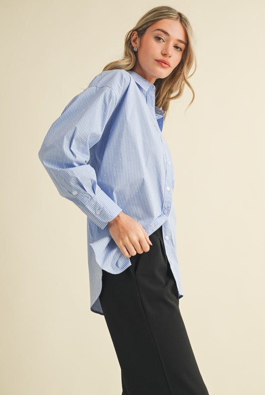 Tate Button Down Top - Jupe NYC