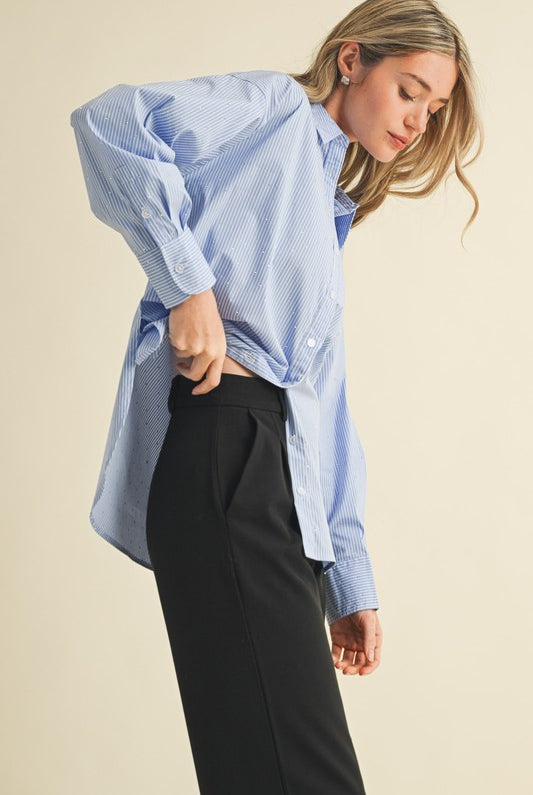 Tate Button Down Top - Jupe NYC
