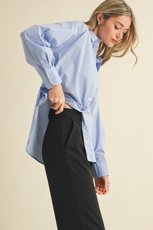 Tate Button Down Top - Jupe NYC