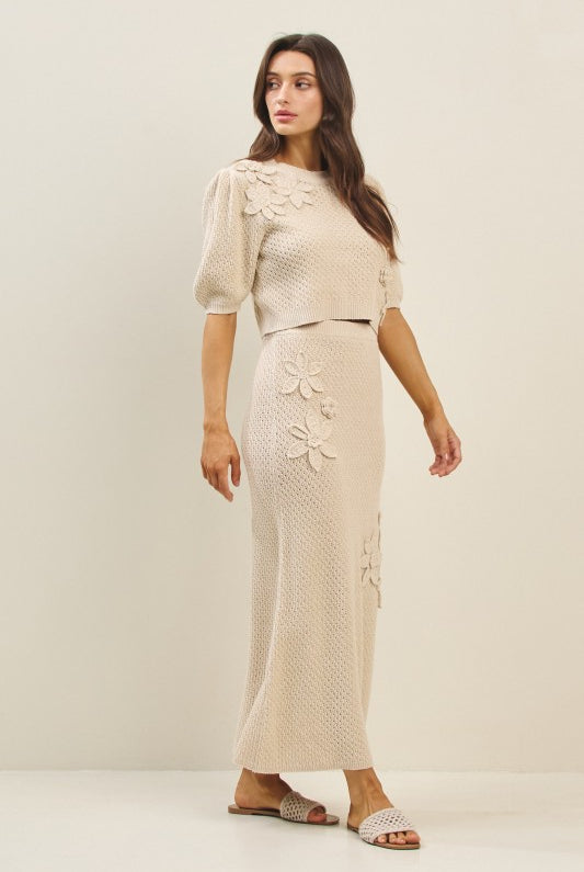 Petal Knit Set - Jupe NYC