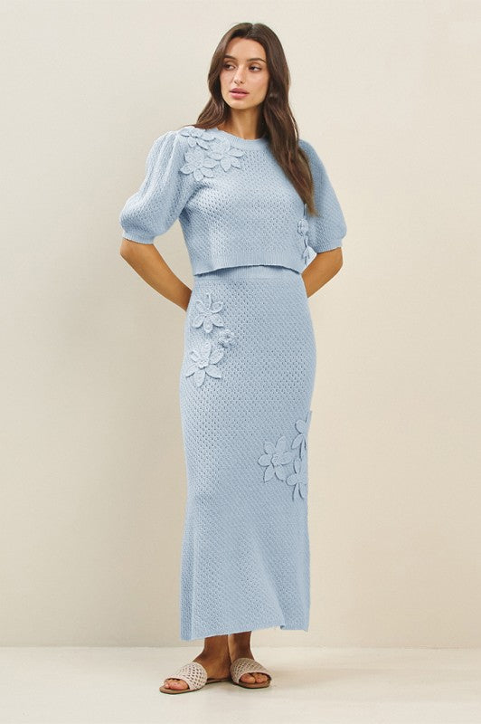 Petal Knit Set - Jupe NYC