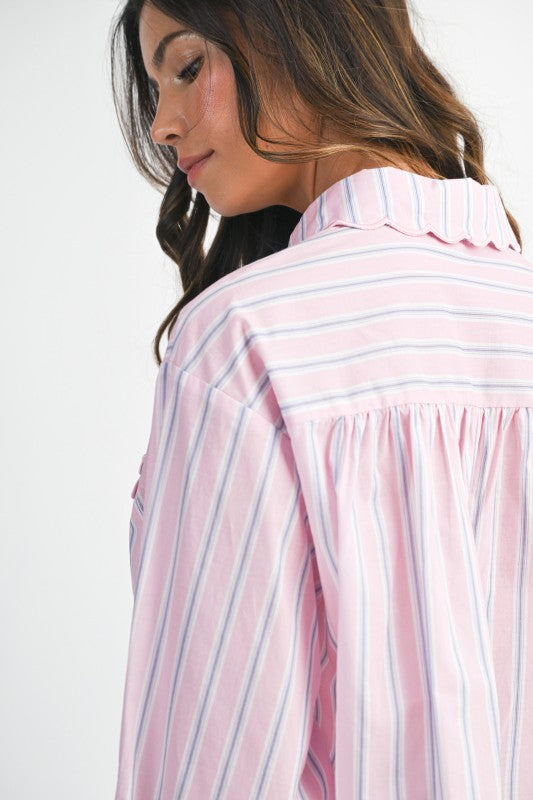 Margot Striped Shirt - Jupe NYC
