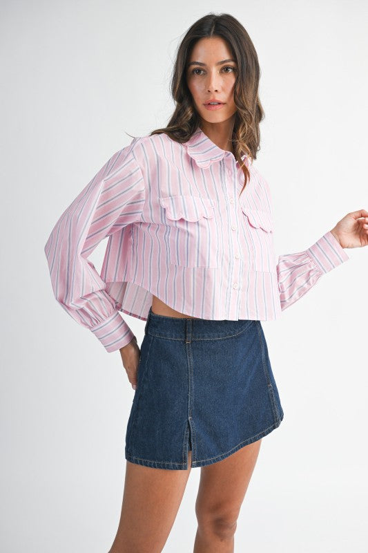 Margot Striped Shirt - Jupe NYC