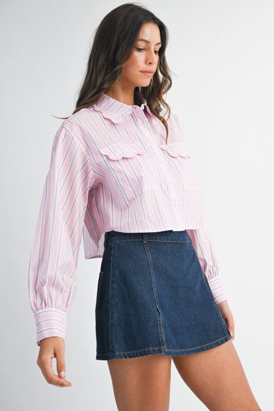 Margot Striped Shirt - Jupe NYC
