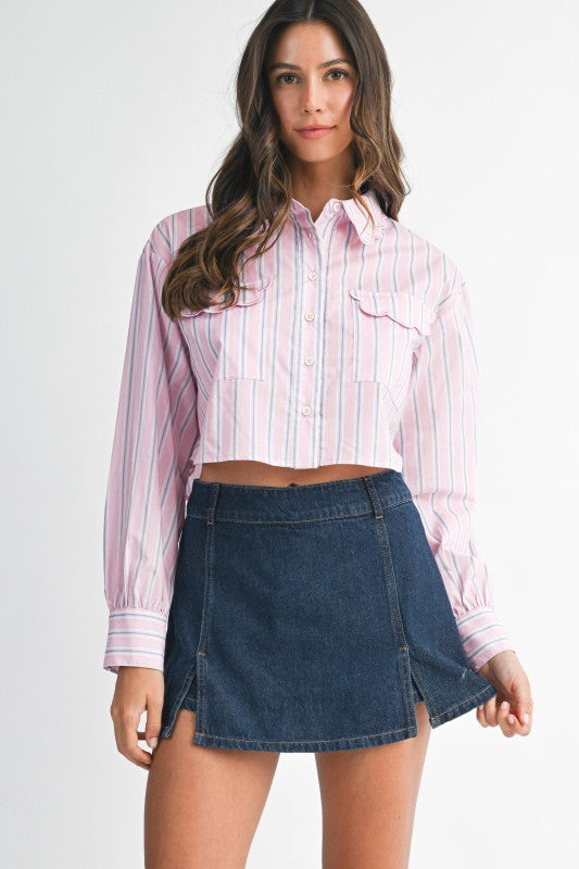 Margot Striped Shirt - Jupe NYC