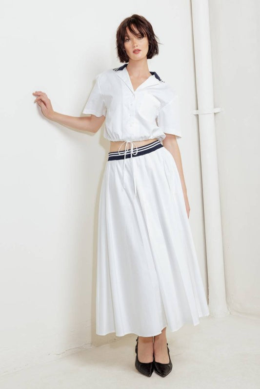 Wimbledon Midi Skirt - Jupe NYC