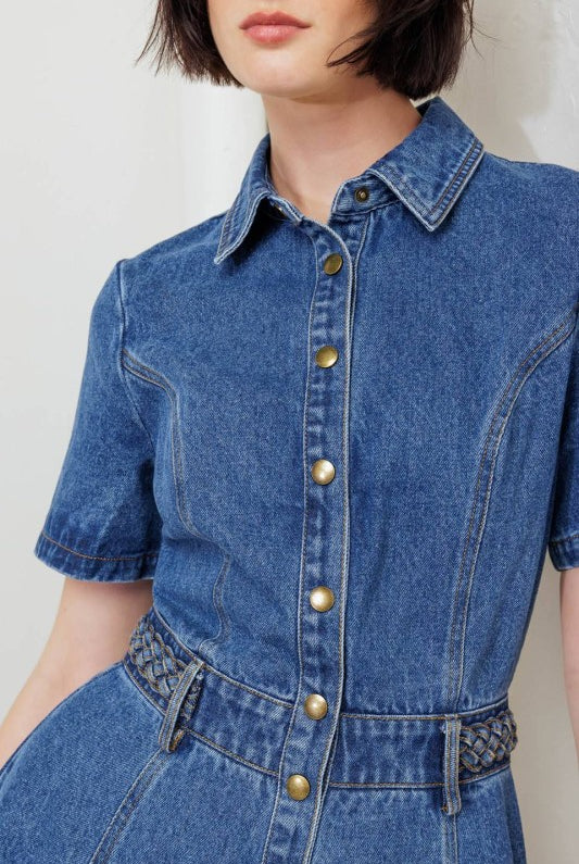 Arlo Denim Dress - Jupe NYC