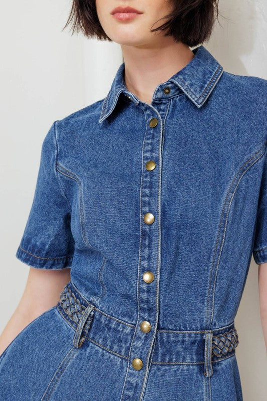 Arlo Denim Dress - Jupe NYC