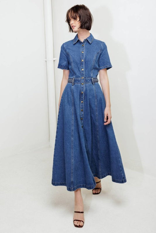 Arlo Denim Dress - Jupe NYC