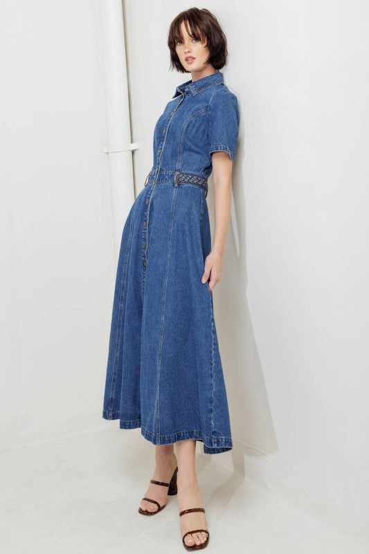 Arlo Denim Dress - Jupe NYC