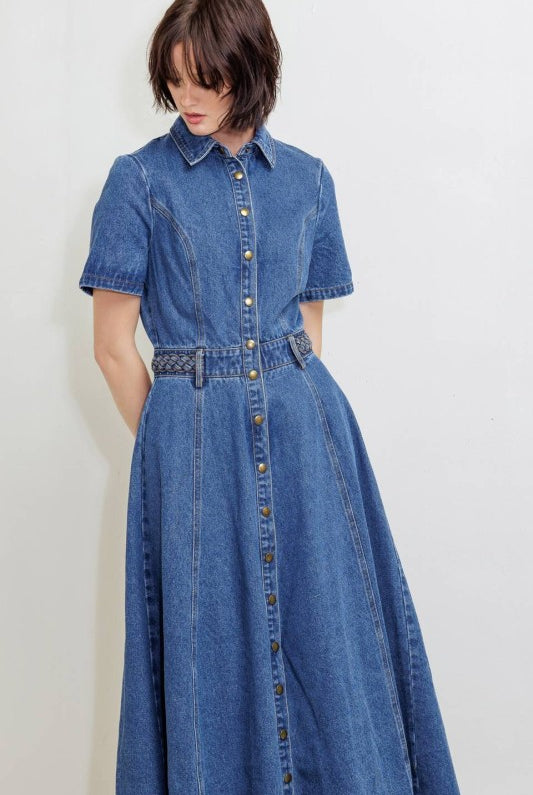 Arlo Denim Dress - Jupe NYC