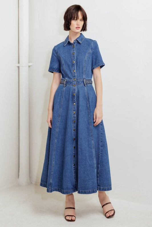Arlo Denim Dress - Jupe NYC