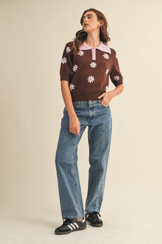 Libby Polo Sweater - Jupe NYC