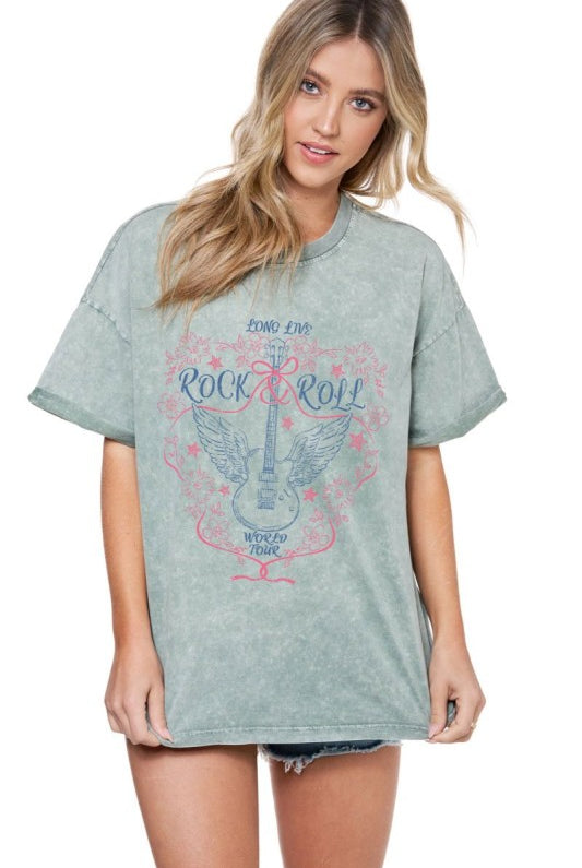 Long Live Rock & Roll Graphic Top - Jupe NYC