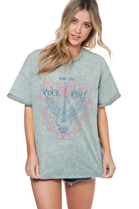 Long Live Rock & Roll Graphic Top - Jupe NYC