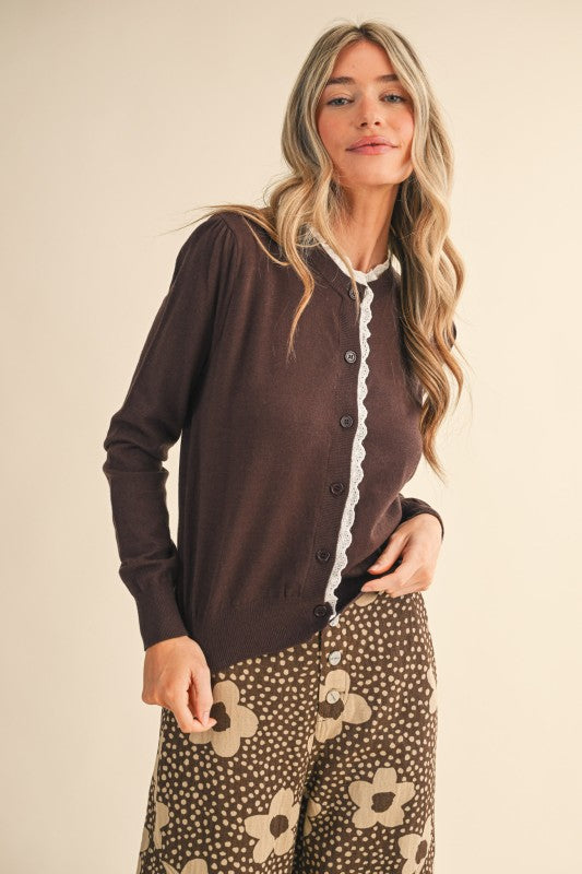 Hazel Lace Cardigan - Jupe NYC