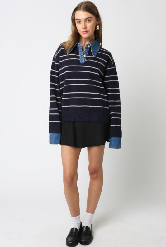 Sofia Striped Top - Jupe NYC
