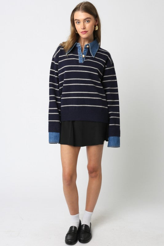 Sofia Striped Top - Jupe NYC