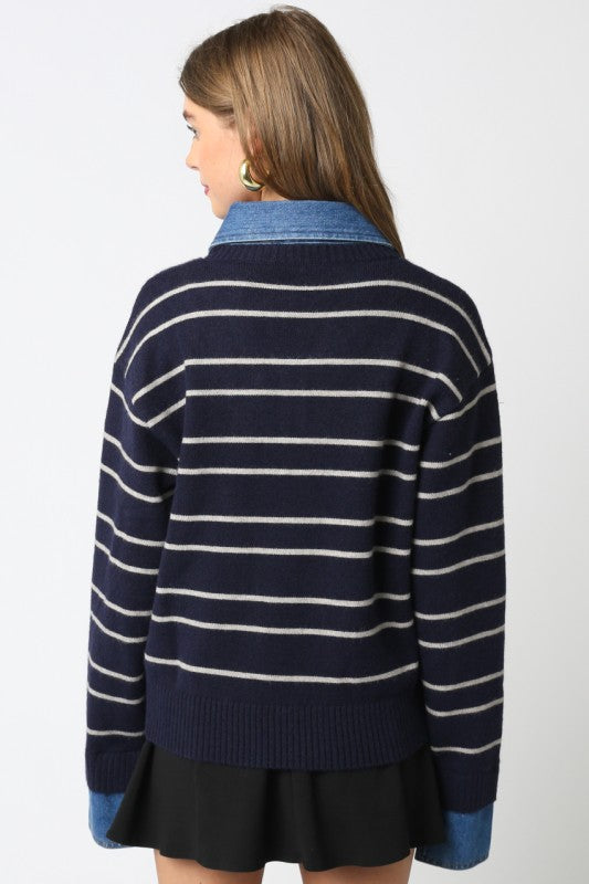 Sofia Striped Top - Jupe NYC