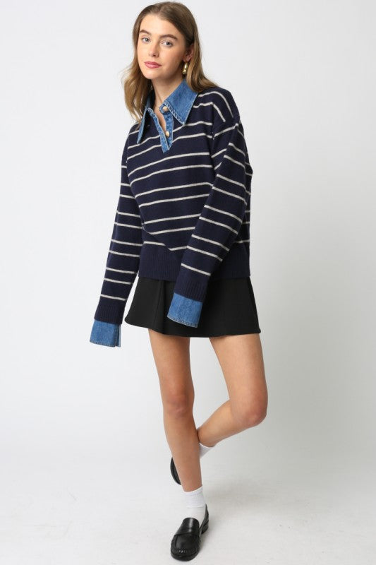 Sofia Striped Top - Jupe NYC